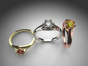 awesome diamond ring 3Dモデル