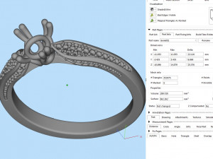 diamond solitair ring Model 3D