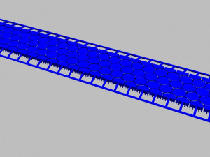 Hexagon Bracelet for single shot print 3D print model Modelo de impresión 3D