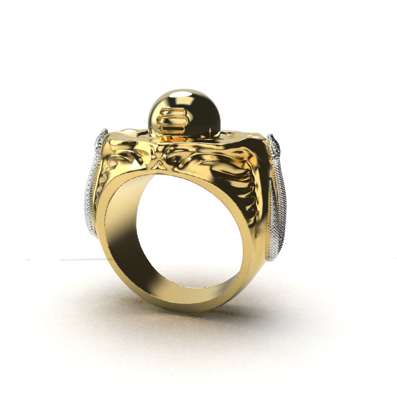 Shiva Lingam Motif Ring 3D Printable Digital Model Modèles 3D en vedette .c4d .max .obj .3ds .fbx .stl .blend 