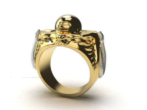 Кольцо с мотивом Шивы Лингама Цифровая модель для 3D-печати 3D Принт Модель