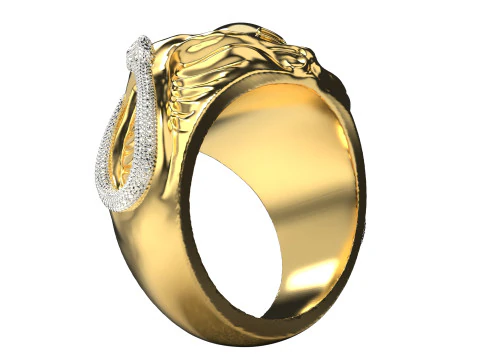 Shiva Lingam Motif Ring 3D Printable Digital Model 3D Print Model