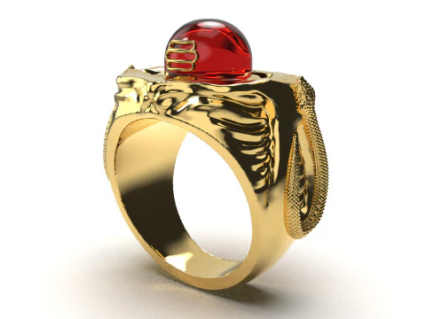 Shiva Lingam Motif Ring 3D Printable Digital Model 3D Print Model