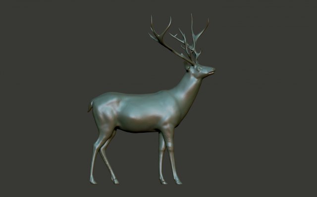 deer 3D-Druckmodell .c4d .max .obj .3ds .fbx .stl .blend 
