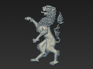 heraldic lion 3D Model