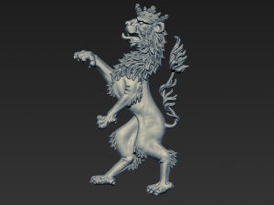 heraldic lion Modèle 3D