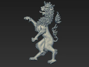 heraldic lion 3D Model