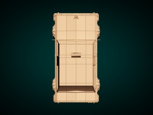 low-poly cartoon taxi cab 3D Модель