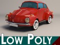 low-poly cartoon vw beetle 3D Модель