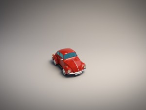 low-poly cartoon vw beetle Modelo 3D