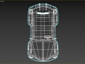 low-poly cartoon vw beetle Modelo 3D