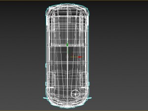 low-poly cartoon vw transporter bus 3D Model