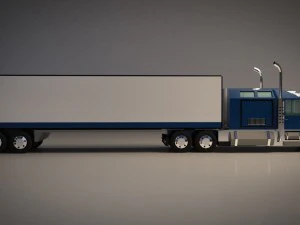 cami&oacute;n de dibujos animados de baja poli Modelo 3D