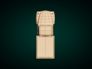 low-poly cartoon vintage pickup truck 3D Model
