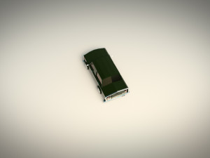 low-poly cartoon limousine car 3D 모델