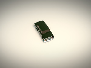 low-poly cartoon limousine car 3D 모델