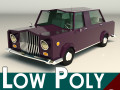 low poly sedan car 02 3D मॉडल