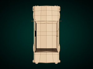 low poly sedan car 02 3D Модель