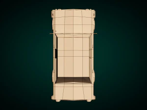 low poly sedan car 02 3D Model