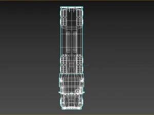 camion cisterna dei cartoni animati a basso numero di poligoni Modello 3D