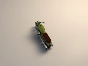 motocicletta low poly 01 Modello 3D
