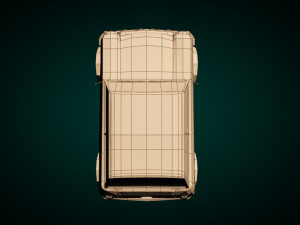 low-poly cartoon small city car 3D मॉडल