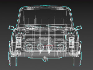 low-poly cartoon small city car 3D मॉडल