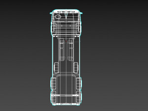 low-poly cartoon cargo truck Model 3D