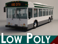 low-poly cartoon city bus Modèle 3D