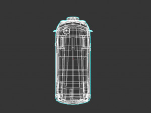 low-poly cartoon vw transporter bus 3Dモデル