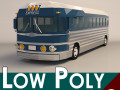 low poly cartoon intercity bus Modèle 3D