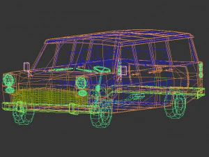низкополигональный универсал 3D Модель