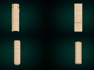 pacchetto bus low poly Modello 3D