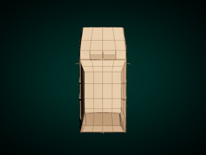 low poly sedan car 03 3Dモデル