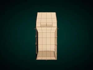 low poly sedan car 03 3D Model