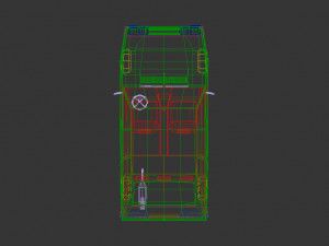 low poly sedan car 03 3Dモデル