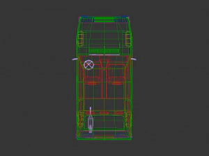 low poly sedan car 03 3D Model