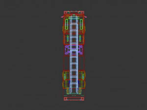 low poly fire truck 3D Model