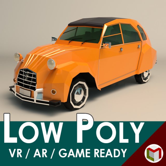 low poly city car 04 Modelo 3D .c4d .max .obj .3ds .fbx .stl .blend 
