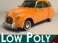low poly city car 04 3D Модель