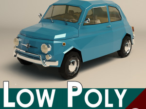 low poly city car 05 3D 模型