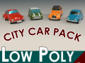 low poly city car pack 3D मॉडल