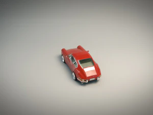 low poly sports car 3D Model