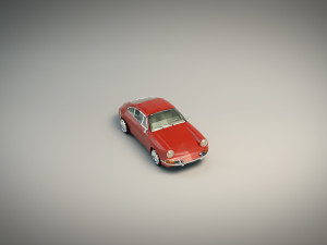 low poly sports car Modelo 3D