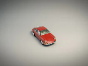 low poly sports car 3D Model