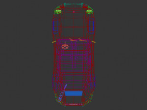 low poly sports car Modelo 3D