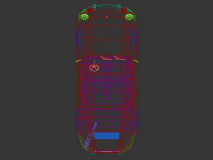 low poly sports car 3D Model