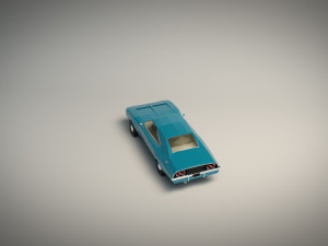 low poly muscle car 04 3D Model