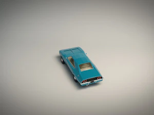 low poly muscle car 04 3D Model
