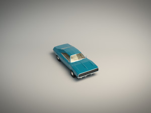 low poly muscle car 04 3D Model